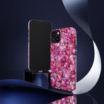 Pink Heart Gem Pattern phone case | Tough Case