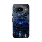 Skyline GT-R R34 Bayside Blue Tokyo Night Art Tough Phone Case