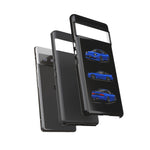 Blue 180SX JDM Sports Car Phone Case Tough Multi View