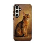Abyssinian Warm Ticked Portrait Art Tough Phone Case