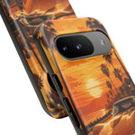 Orange Corvette C3 Stingray Sunset Palms Phone Case