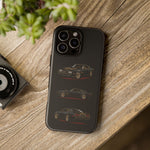 Trans Am Phone Case Black Gold, Three-View Vector Tough Cover