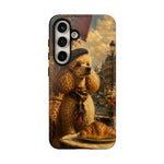 Poodle in Beret Phone Case | Vintage Paris Café Illustration
