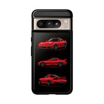 FD RX7 Phone Case Red, Three-View Vector Cover, JDM Gift