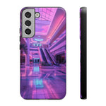 Empty Mall Escalator Vaporwave Art Tough Phone Case