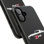 1970 Camaro Z28 White Silhouette Tough Phone Case Cover Gift