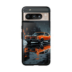 1966 GTO Orange Rainy City Tough Phone Case Cover Gift Art