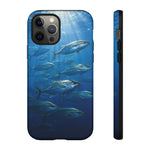 Amberjack School Phone Case, Open Water Sunlight Tough Cover