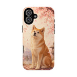 Akita Cherry Blossom Phone Case Sakura Dog Lover Gift