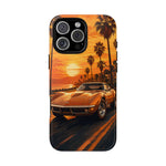 Orange Corvette C3 Stingray Sunset Palms Phone Case