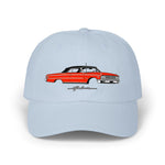 1963 Galaxie Convertible Dad Hat Classic Car Cap Red Black Top