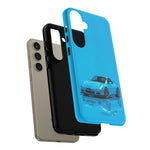 RX-7 Cyan Studio Phone Case Studio Color Match Car Art
