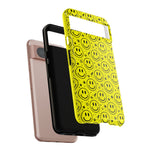 Acid Smiley Repeat Pattern Art Tough Phone Case