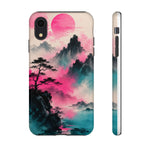 Japanese Minimalist Ink Vaporwave Phone Case – Sumi-e Aesthetic