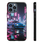Skyline GT-R Tokyo Rain JDM Night Art Tough Phone Case