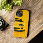 Yellow Supra Phone Case, MK4 90s JDM Legend Tough Protective Cover for Men
