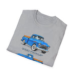 1957 Chevy 3100 Classic Truck T-Shirt | Vintage Pickup Trio Illustrations
