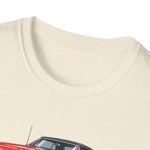 1965 Olds 442 Muscle Car T-Shirt | Classic Red Illustration