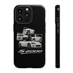 White S2000 Roadster Collage JDM Tough Phone Case Cover Gift