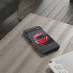 Red C8 Z06 Track Wing Tough Phone Case Cover Gift Art