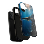 Cobia Reef Phone Case, Shaft of Light Ocean Fishing Tough Cover