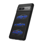 Blue 180SX JDM Sports Car Phone Case Tough Multi View