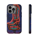 Neon Cowboy Boot phone case | High Noon Saloon design