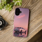 Silver Skyline R34 at Sunset Phone Case | Car Reflection Sky Case
