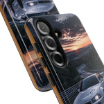 Skyline GT-R R34 White Nurburgring Speed Art Tough Phone Case