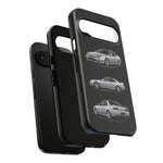 Silver Prelude Sports Coupe Tough Phone Case for JDM Fans
