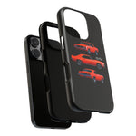 1969 Camaro SS Orange Triple View Muscle Car Tough Phone Case