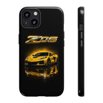 Z06 Corvette Phone Case, Yellow Neon Chrome Studio Cover