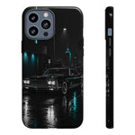 1965 Black Riviera car phone case | Retro Night Cityscape Tough Case