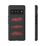 Red MR2 JDM Sports Car Phone Case Tough Multi View