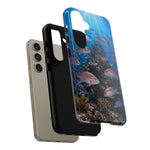 Snapper Reef Phone Case, Sunlit School Ocean Fishing Tough Cover