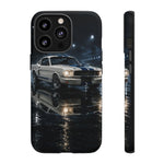 GT350 Phone Case White, Rainy Track Night Classic Racer Tough Cover