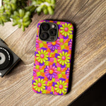Trippy Daisy Retro Floral Pattern phone case | Tough Cases