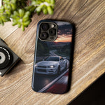 Skyline GT-R R34 White Nurburgring Speed Art Tough Phone Case