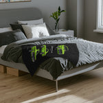 1971 Demon Muscle Car Blanket | Vintage Green Throw
