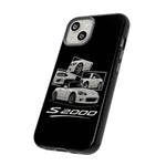 White S2000 Roadster Collage JDM Tough Phone Case Cover Gift
