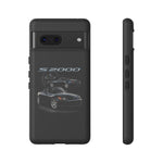 Black S2000 Roadster Collage JDM Tough Phone Case Cover Gift