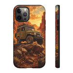 Land Cruiser FJ40 Classic 4x4 Red Rock Canyon Art Tough Phone Case