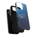 Yellowfin Tuna Phone Case, Deep Blue Water Tough Cover, Gift