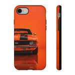 69 Camaro SS Tough Phone Case, Orange Classic Muscle Car Gift for Guys