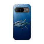 Yellowfin Tuna Phone Case, Deep Blue Water Tough Cover, Gift