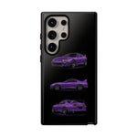 MK4 Supra Phone Case Purple, Three-View Vector Cover