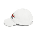 1955 Bel Air Convertible Dad Hat Classic Car Cap Adjustable Strap Red Cream