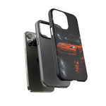 Orange C6 Neon Car Meet Tough Phone Case