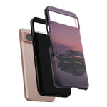 Sunset Skyline GT-R R32 phone case | car reflection, purple dusk