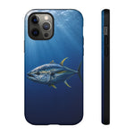 Yellowfin Tuna Phone Case, Deep Blue Water Tough Cover, Gift